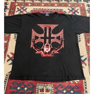 Vintage WWF Triple H Screw The Rules Play The Game T Shirt Wild Man WWE XL